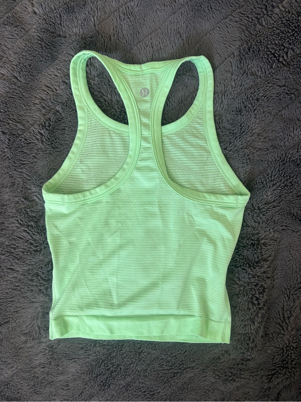 lululemon athletica Light Pretty Green Racerback Crop Top